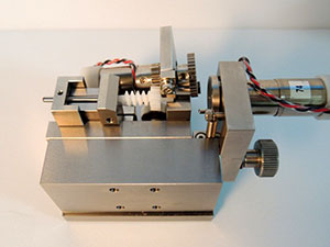 Worm gear measuring unit