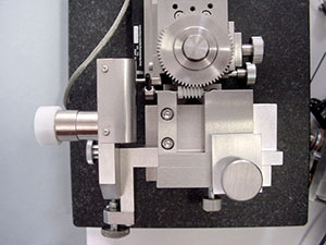 Worm gear measuring unit