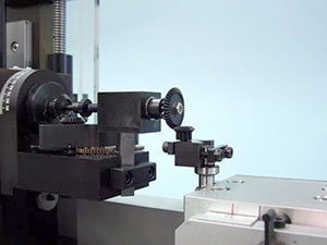 Bevel gear measuring unit